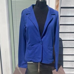 L.A. Kitty Royal Blue Cotton Blazer MD